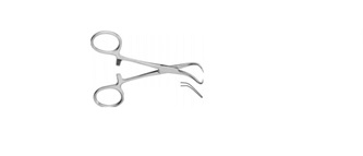 Затискач Backhaus, для білизни, вигнутий, 15см